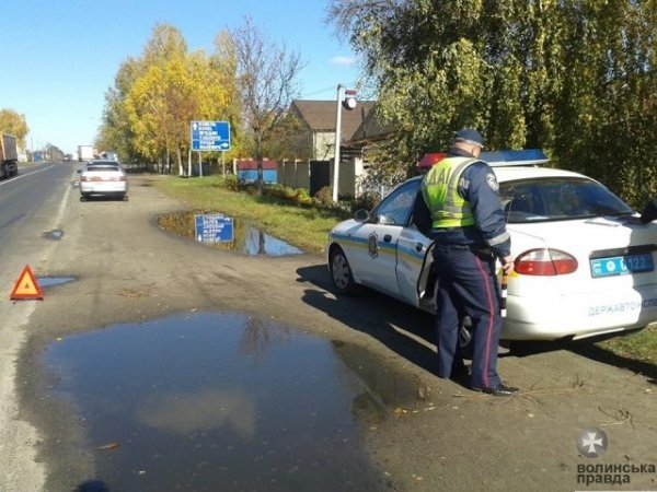 Аварія під Луцьком: винуватець втік з місця події. ФОТО